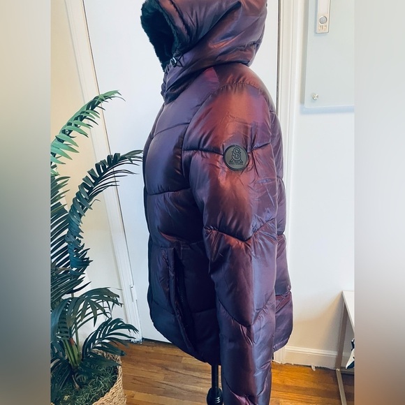 STEVE MADDEN Womens Faux Fur Lined Cold Weather Puffer Jacket - Picture 10 of 15